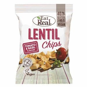 Lentil Chips Tomato and Basil Flavour