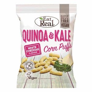 Quinoa and Kale Corn Puffs white cheddar flavour