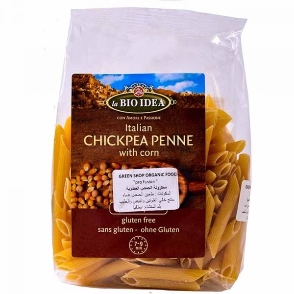 ORGANIC GLUTEN FREE ITALIAN CHICKPEA PENNE WITH CORN